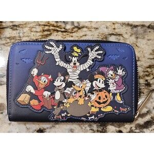 Loungefly Disney Mickey And Friends Halloween Haunted House Wallet